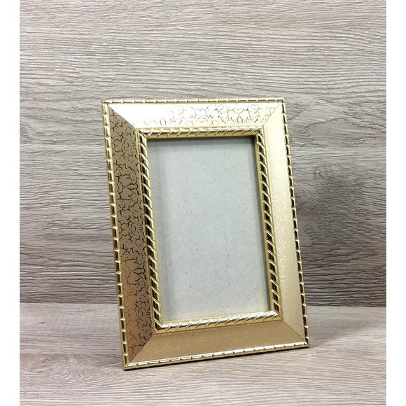 Photo Frame Ornate Gold-Tone Table Top Wall Mount Picture Display Home Décor - Picture 4 of 15